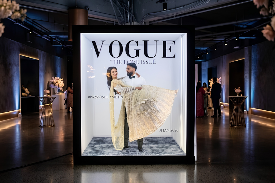 Magazine Cover Photo Booth for Sydney Engagement Parties