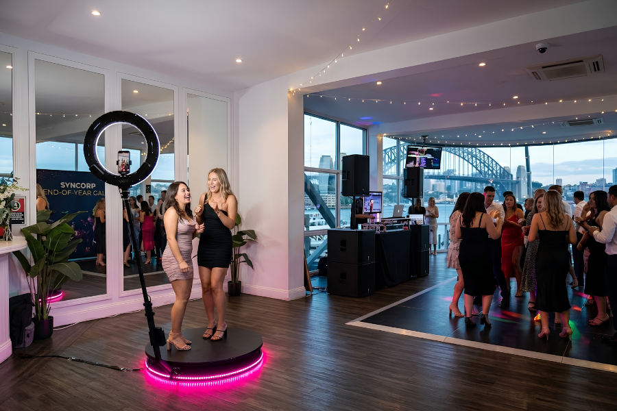 360 Photo Booth or DJ Booth Combo: What Are Sydney Corporate Parties Actually Booking for 2026?