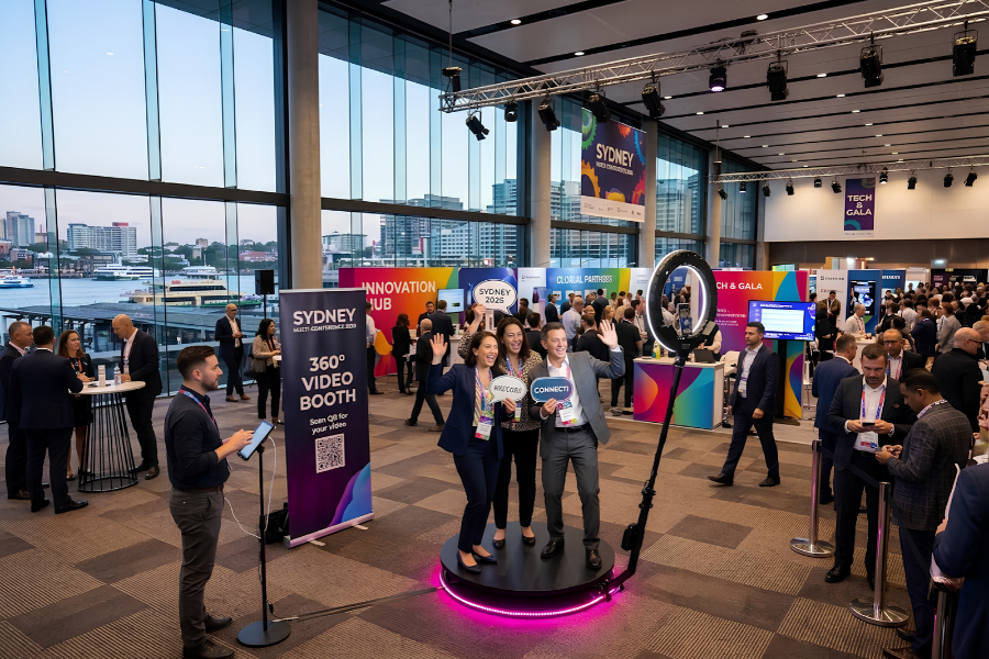 Budgeting a 360 Photo Booth Across a Multi-Day Sydney Conference